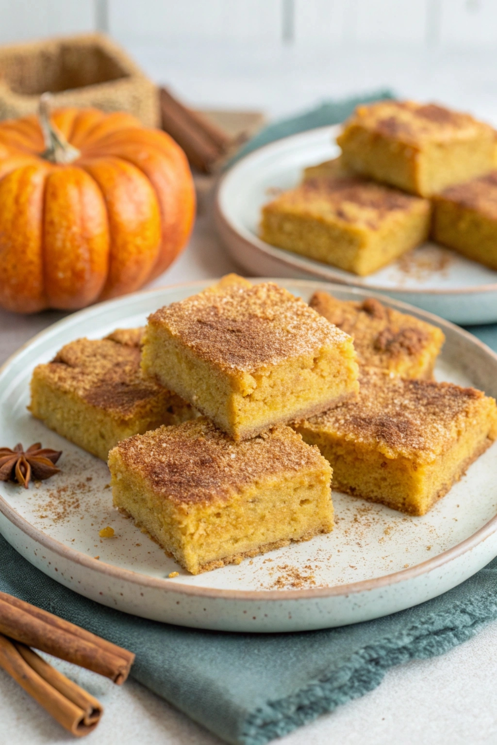 Easy Pumpkin Snickerdoodle Bars