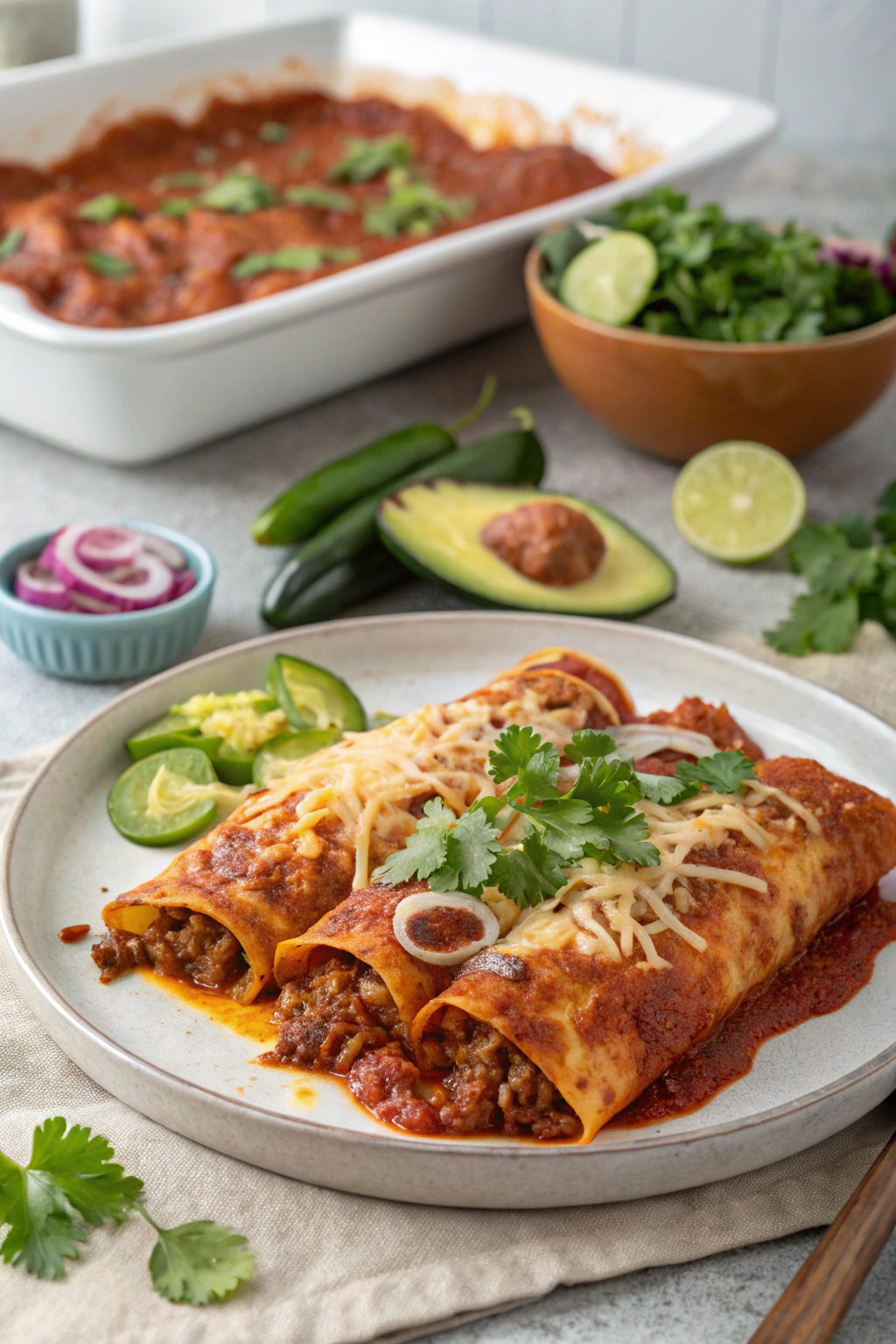 Beef Enchiladas Recipe – Cheesy and Flavorful Dinner