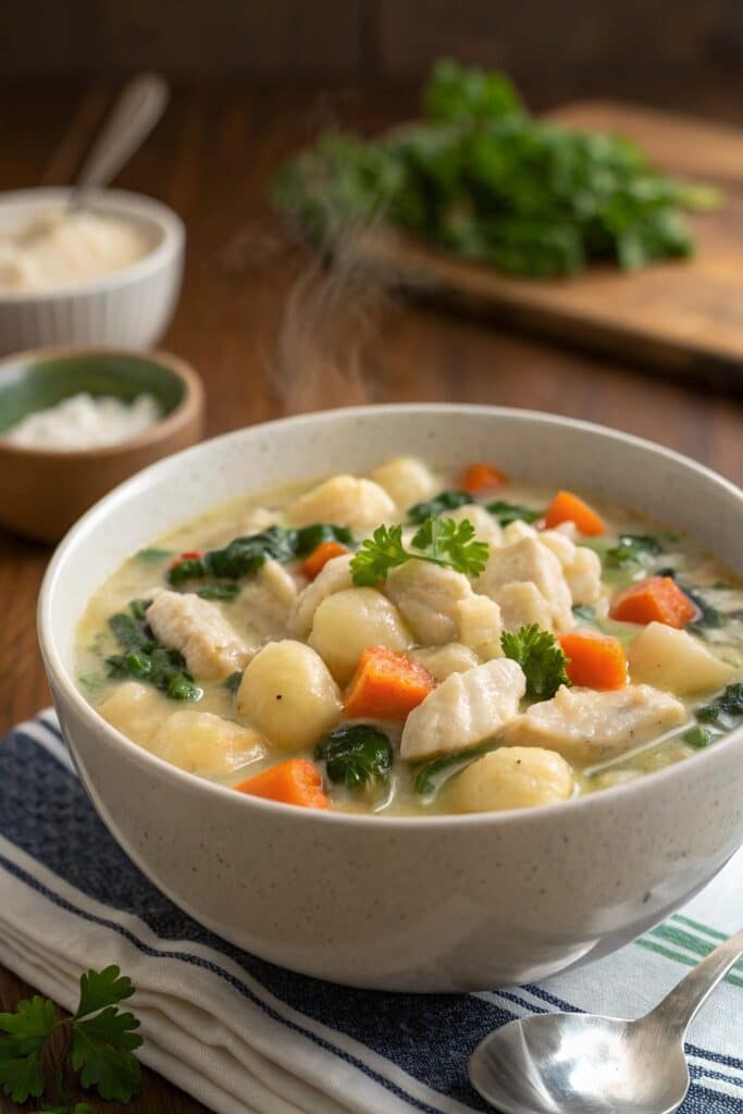 Irresistible 30-Minute Chicken Gnocchi Soup – Creamy, Easy, and Ready Fast!