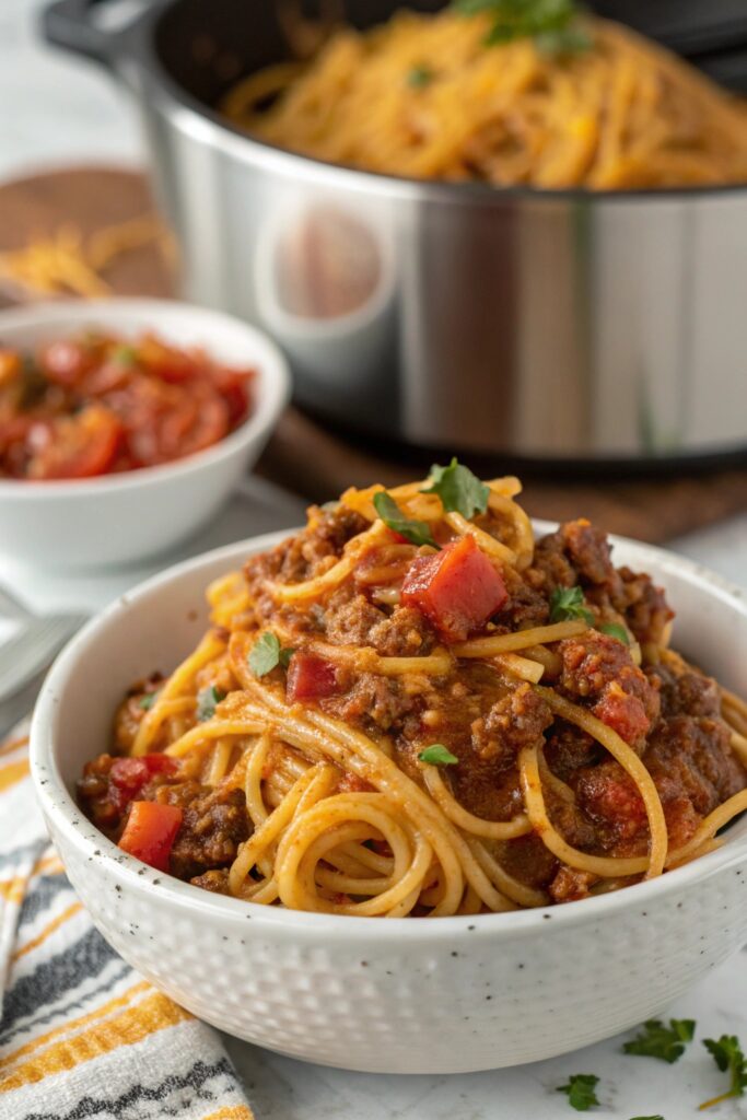 Crockpot Taco Spaghetti Recipe: A Flavorful, Easy Weeknight Dinner