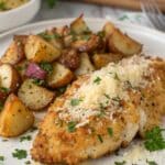 Garlic Parmesan Chicken and Potatoes Skillet