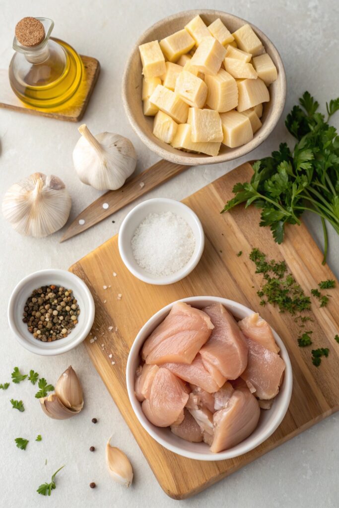 Irresistible Garlic Butter Chicken Bites with Creamy Parmesan Pasta in 40 Minutes