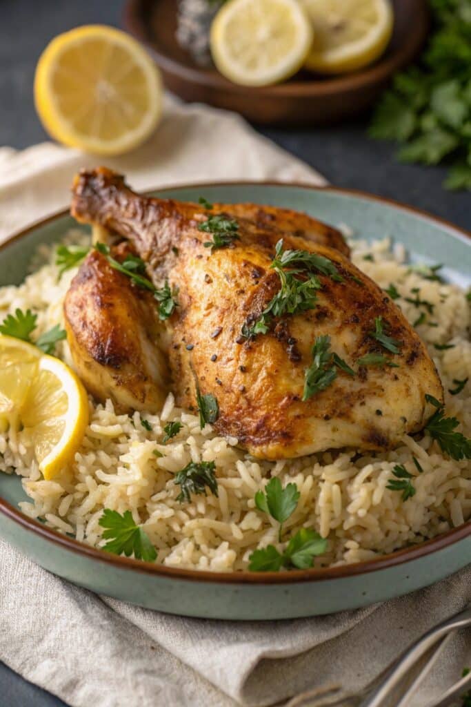 5-Star Oven Baked Chicken and Rice: A Flavorful One-Pan Meal for Busy Nights