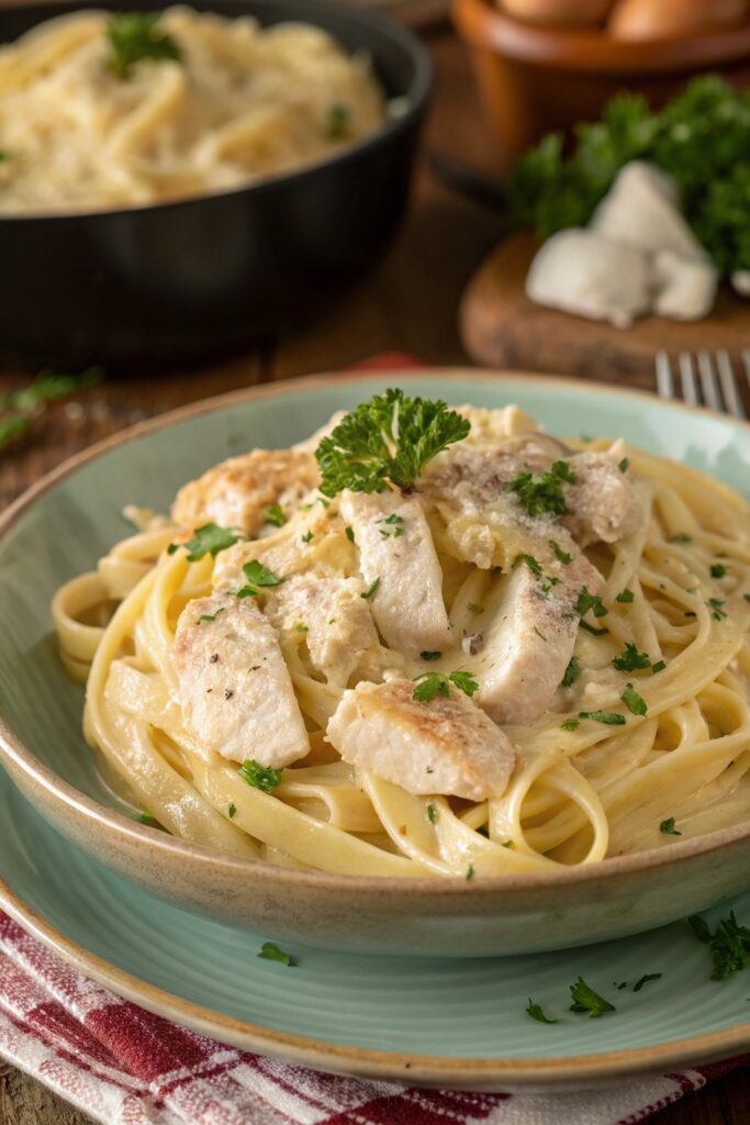 10-Minute Prep Crockpot Chicken Alfredo Pasta Recipe – The Ultimate Creamy Comfort Food